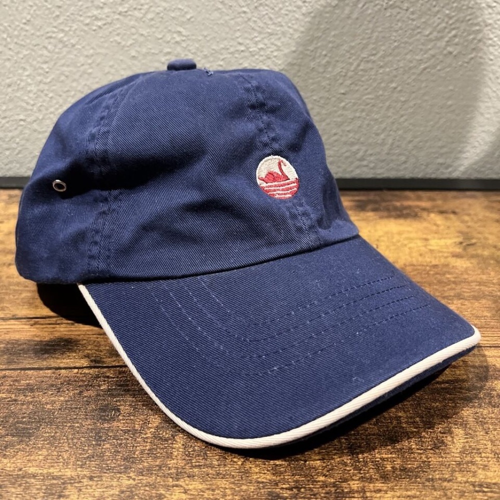 Southern Marsh Hat Womens OS Blue Strap Back Dad Cap Swan Buckle Outdoor